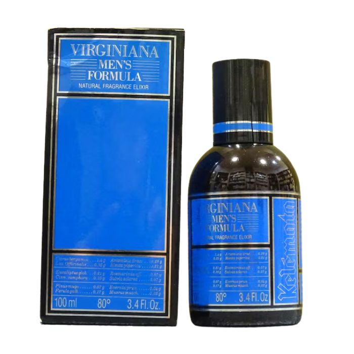 Kelemata Virginiana Men's Formula Natural Fragrance Elixir Eau de Toilette Uomo 100 ml
