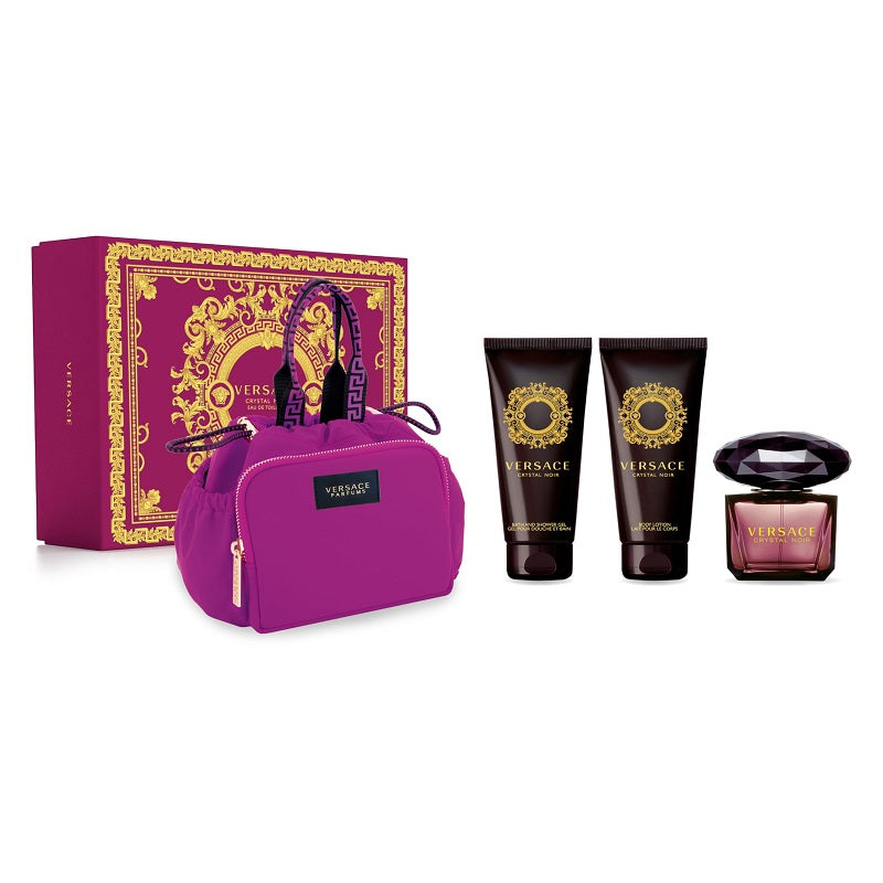 Cofanetto Crystal Noir Eau De Toilette 90 ml + Gel Doccia 100 ml + Crema Corpo 100 ml + Trousse Cosmetica