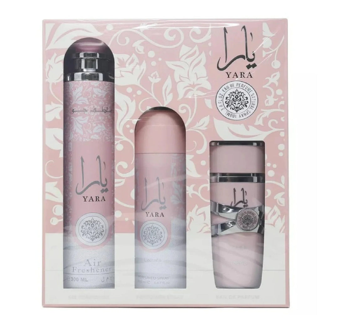 Cofanetto Yara - Eau De Parfum 100ml - Deodorante 200ml - Profumo Per Ambiente 300ml Donna